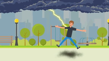 What happens to your body when it's struck by lightning