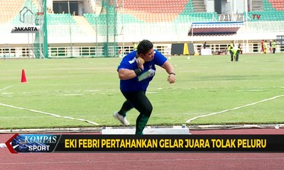 Eki Febri Pertahankan Gelar Juara Tolak Peluru
