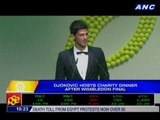 Djokovic hosts charity dinner after Wimbledon final