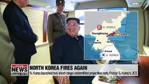 N. Korea launches two short-range projectiles