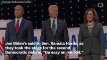Joe Biden Skewered For Asking Kamala Harris 'Go Easy On Me, Kid'