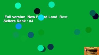 Full version  New Found Land  Best Sellers Rank : #4