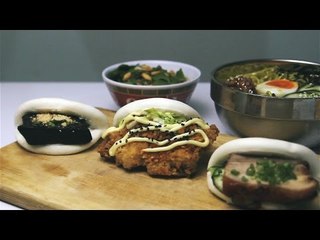 Scallion noodles + roasted pork buns punctuate Po's punk-rock philosophy