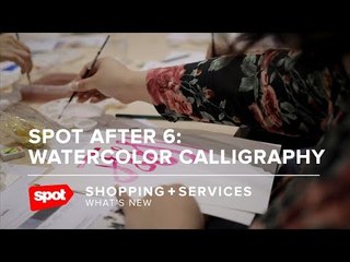 Here's What Went Down at Spot After 6: Watercolor Calligraphy With Anina Rubio