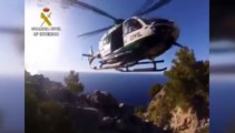 La Guardia Civil rescata a una mujer y a sus dos hijos en un acantilado en Mallorca