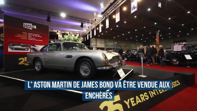 L’ Aston Martin de James Bond va être vendue aux enchères