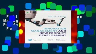 Full version  Innovation Management and New Product Development  For Kindle