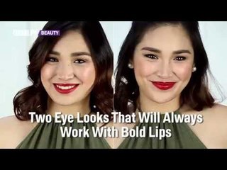 Two Eye Makeup Looks That Will Always Work With Bold Lips
