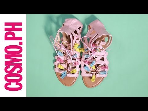 DIY Fashion: Colorful Tassel Sandals