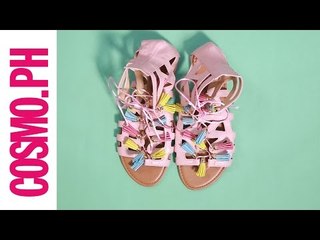 DIY Fashion: Colorful Tassel Sandals