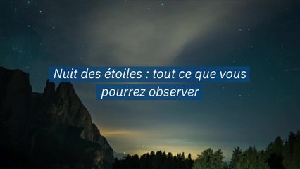 Nuit des étoiles : tout ce que vous pourrez observer