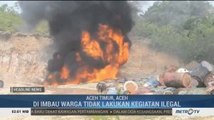 Polres Aceh Timur Musnahkan 60 Ton Minyak Ilegal