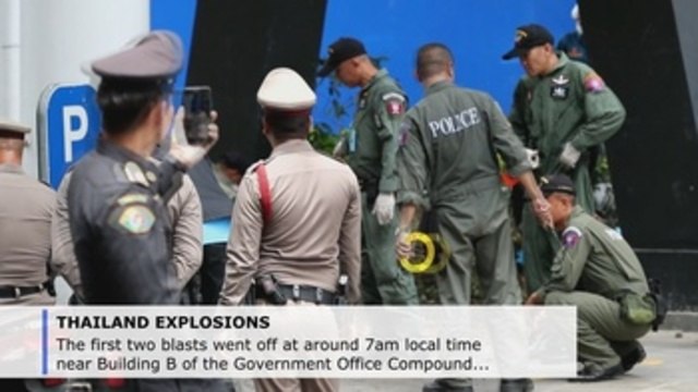 Explosions across Bangkok leave at least four people injured