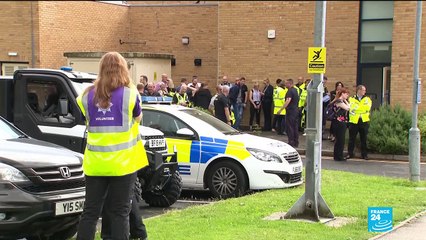 England: A damaged dam forces evacuation of an entire town