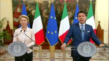 Roma - Conte incontra Ursula von der Leyen (02.08.19)