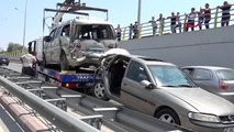 Konya'da 4 araçlı zincirleme trafik kazası 6 yaralı