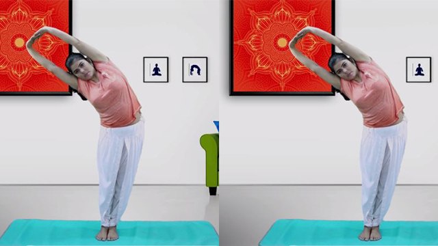 तिर्यक ताड़ासन से घटेगा साइड फैट | Tiryaka Tadasana can reduce Side waist belly fat | Boldsky