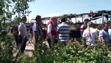 Balıkesir'de Yolcu Otobüsü Alev Aldı! 5 Ölü