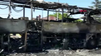 Balıkesir'de yolcu otobüsünde yangın çıktı 15 yaralı-8
