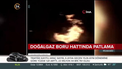 Yangın sırasında alevler yükseldi