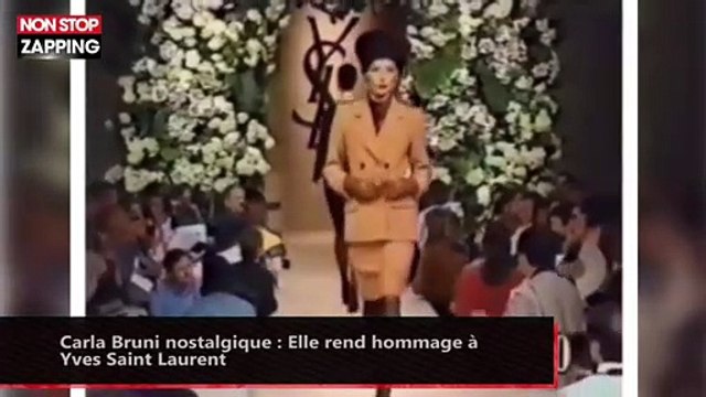 Carla Bruni nostalgique : Elle rend hommage à Yves Saint Laurent (vidéo)