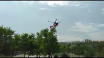 Ambulans helikopter 14 günlük bebek için havalandı