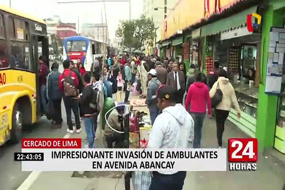 Cercado de Lima: Av. Abancay tomada por comerciantes ambulantes