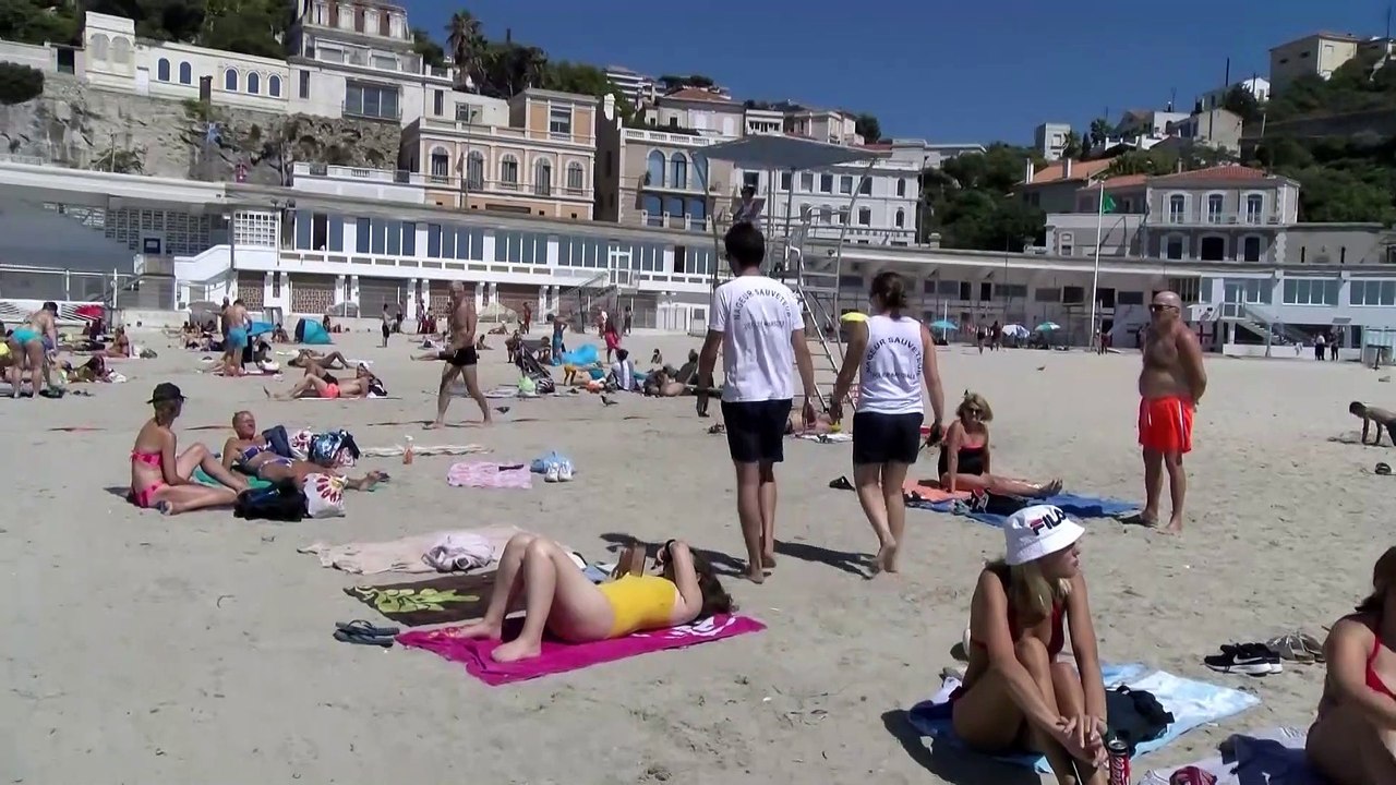 Marseille. "Surveillez vos enfants sur les plages". Noellie Maurel et Mickael Pretre