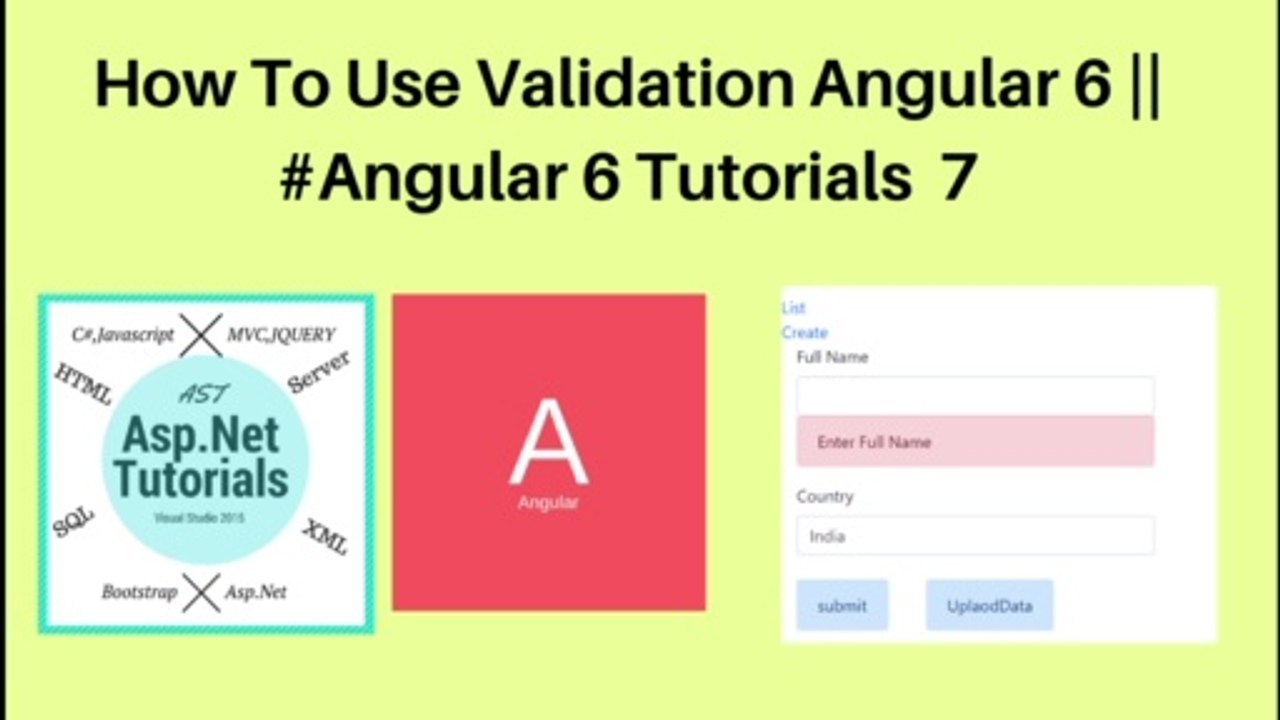 How to use validation in angular 6 || #angular 6 tutorials 7