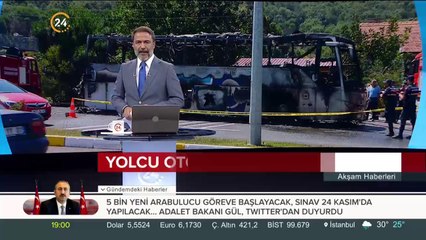 Yolcu otobüsünde yangın: 5 ölü