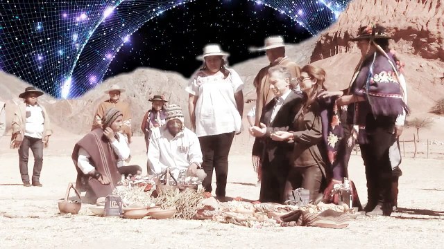 Macri y la Pacha-mama Fusionados