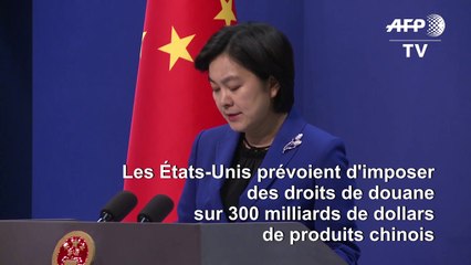 Pékin menace de "contre-mesures" si les USA imposent de nouveaux tarifs douaniers