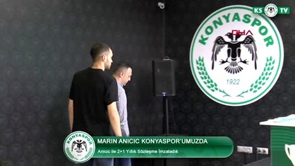 SPOR Konyaspor, Marin Anicic ile 2+1 yıllık sözleşme imzaladı
