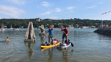 De Nantes à Brest. 414 km en paddle, Nicolas Combes et Rudy Veillard l’ont fait !