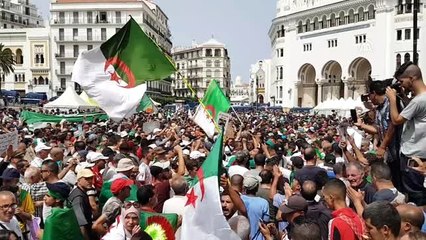 Cezayir gösterilerinde ilk kez "sivil itaatsizlik" sloganları