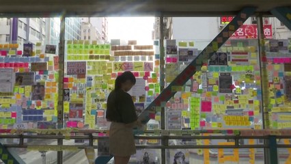 홍콩 시위 계속될수록...퍼져 가는 '존 레논의 벽' / YTN