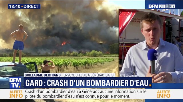 Gard: crash d'un bombardier d'eau