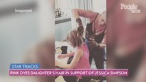 Pink Dyes Daughter's Hair in Support of Jessica Simpson Who Was Mom-Shamed for Coloring Kid's Locks