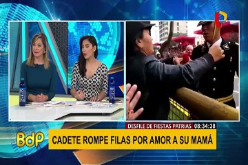 Yafe Díaz: cadete PNP que saludó a su madre en desfile patrio narra lo que vivió