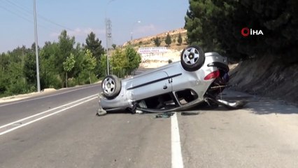 Otomobil takla attı: 4 yaralı