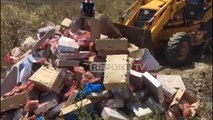 Report TV - Gjykata hoqi masën, AKU asgjëson 7.6 ton ushqime të skaduara që ribllokoi në Sarandë