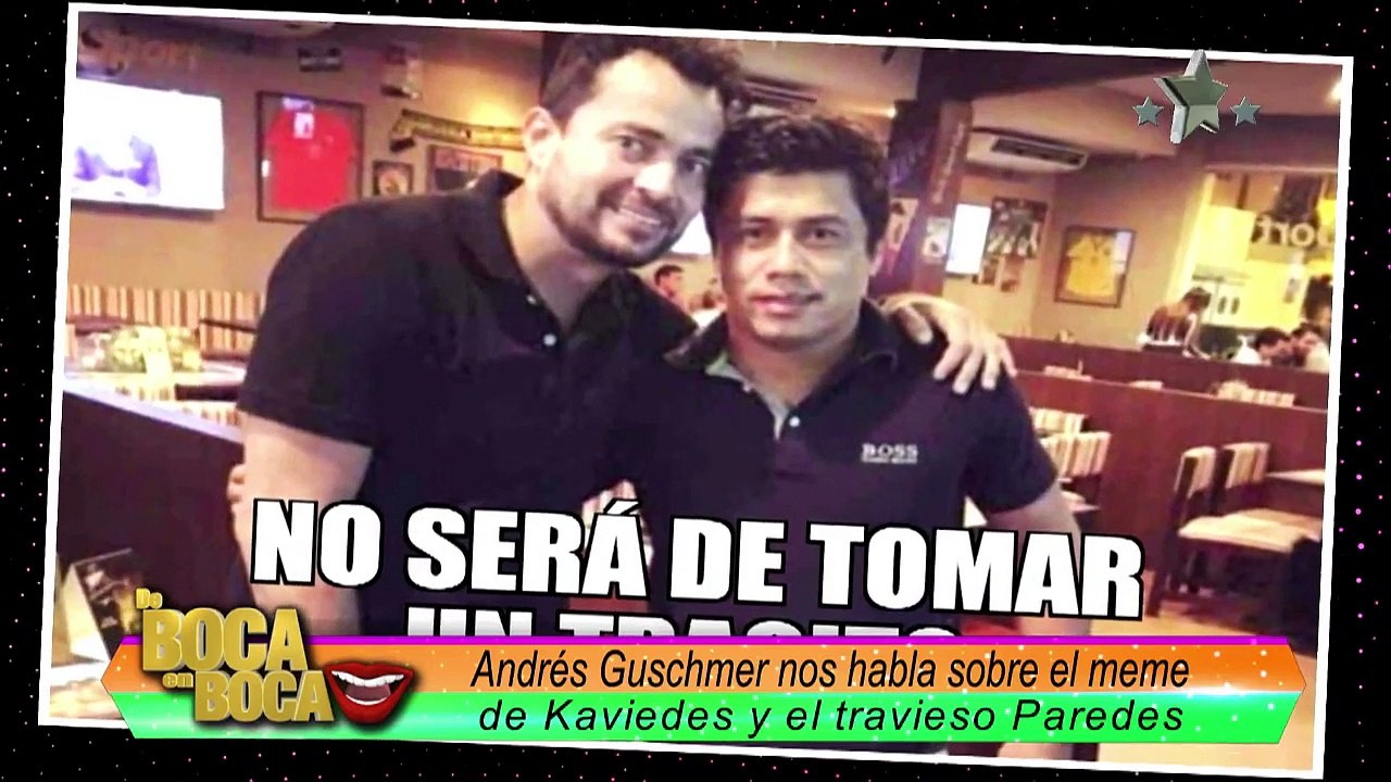 Andrés Guschmer nos habla sobre meme de Kaviedes y Paredes