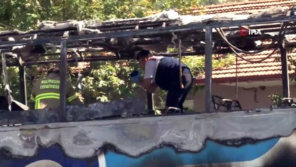 Otobüste yangının kahve makinesinde çıktığı öğrenildi