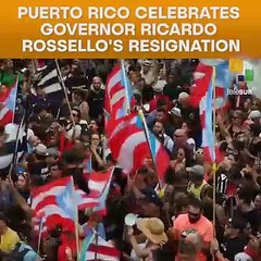 Puerto Rico Celebrates Governor Ricardo Rosello's Resignation