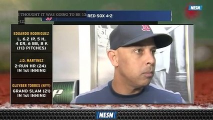 Alex Cora Impressed By Eduardo Rodriguez's Progress Between 2018, 2019 Despite Loss