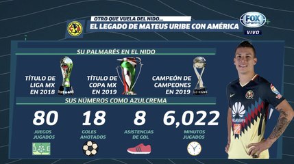 LUP: Mateus Uribe ya se despidió del plantel