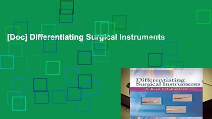 [Doc] Differentiating Surgical Instruments