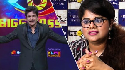 Bigg Boss Telugu 3 : Anchor Swetha Reddy Fires On Akkineni Nagarjuna || Filmibeat Telugu
