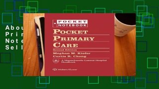 About For Books  Pocket Primary Care (Pocket Notebook Series)  Best Sellers Rank : #2