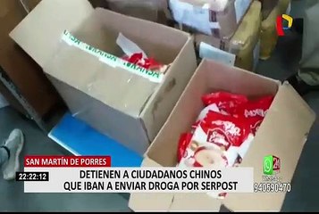 SMP: detienen a ciudadanos chinos que iban a enviar droga vía Serpost